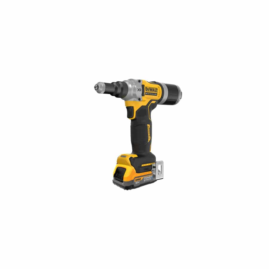 DEWALT DEWDCF414E2T DCF414E2T XR 1/4in Brushless Riveter 2 x 1.7Ah POWERSTACK Li-ion