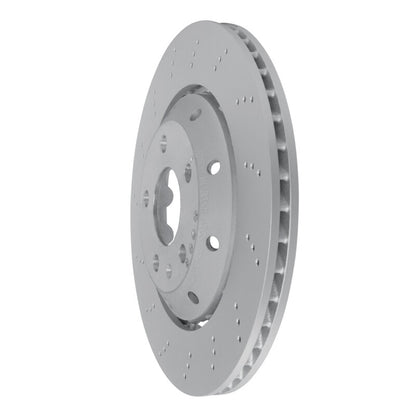 DFC 07-08 Audi RS4 Left Rear Drilled Hi-Carbon Alloy Geomet Coated Rotor