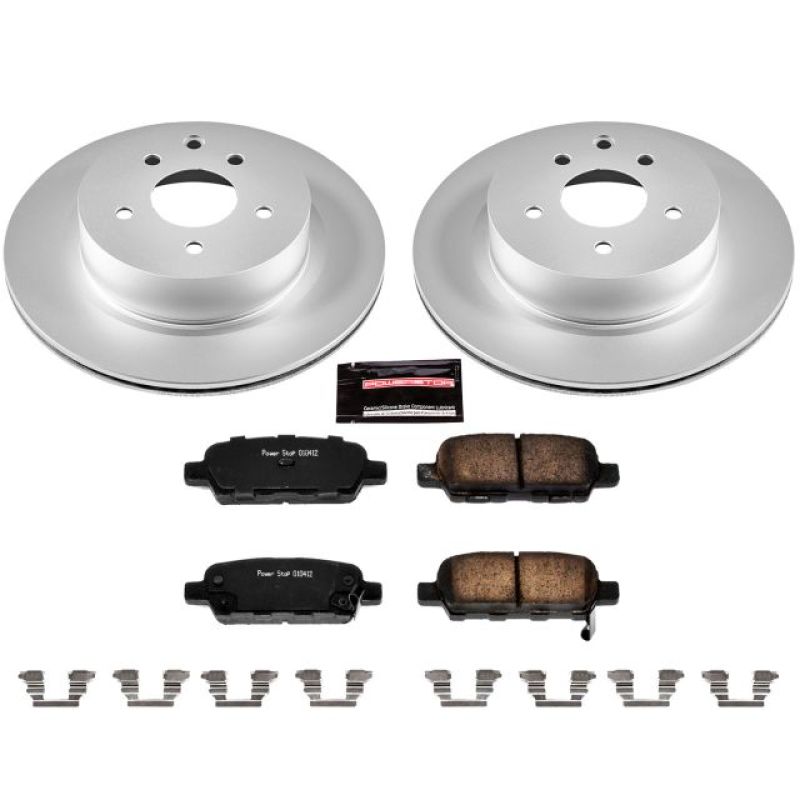 PowerStop Power Stop 08-12 Infiniti EX35 Rear Z17 Evolution Geomet Coated Brake Kit