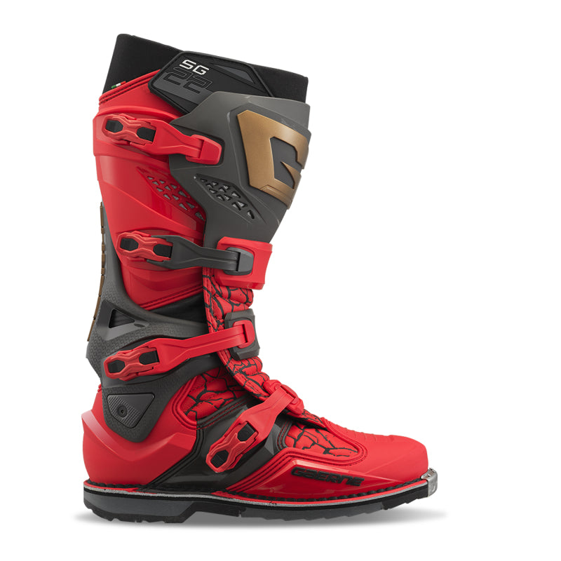 Gaerne SG22 Limited Edition MAGMA MJK LE Boot Deep Black/Fiery Red Size 10.5