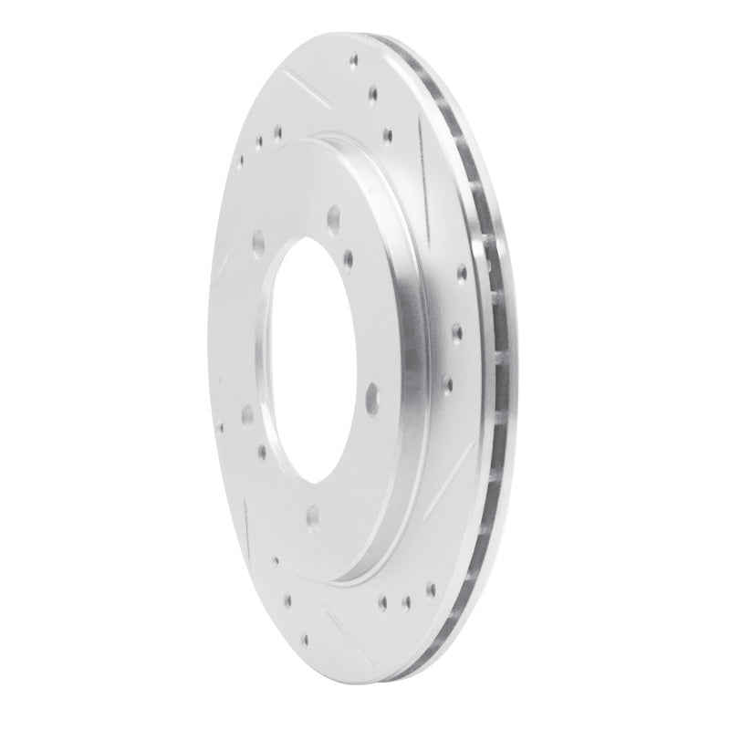R1 Concepts R1 99-04 Chevrolet Tracker Front Right Drilled & Slotted Silver Brake Rotor