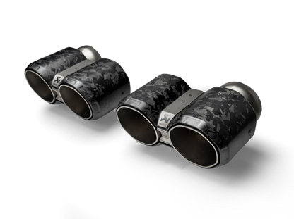Akrapovic Akrapovic BMW M2 Coupe (G87) Tail Pipe Set - Chopped Carbon