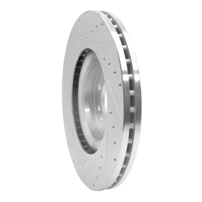 R1 Concepts R1 06-12 Mercedes-Benz ML320 Front Right Drilled & Slotted Silver Brake Rotor