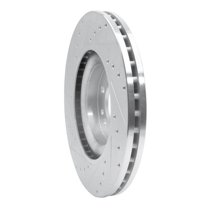 R1 Concepts R1 06-12 Mercedes-Benz ML320 Front Right Drilled & Slotted Silver Brake Rotor