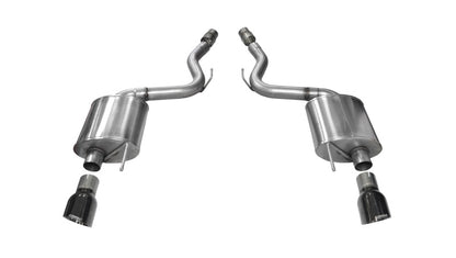 CORSA Performance Corsa 2015-2017 Ford Mustang GT 5.0 3in Axle Back Exhaust Black Dual Tips (Touring)