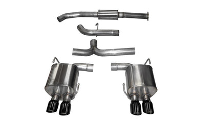 CORSA Performance Corsa 2015-2021 Subaru WRX Cat Back Exhaust Black Quad 3.5in Tips *Sport*
