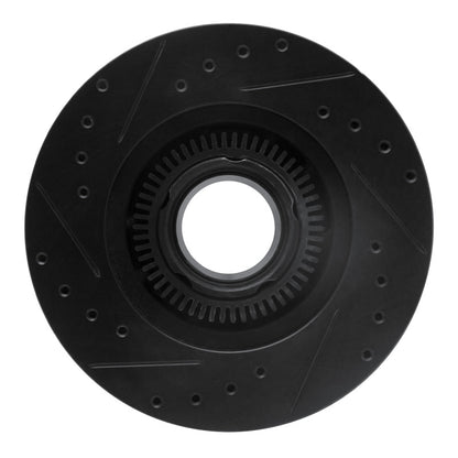R1 Concepts R1 93-94 Ford Explorer Front Right Drilled & Slotted Black Brake Rotor