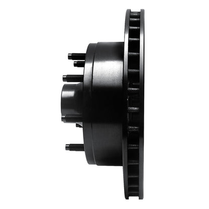 R1 Concepts R1 80-85 Ford F-250 2WD (Excl Super Duty) Front Left Drilled & Slotted Black Brake Rotor