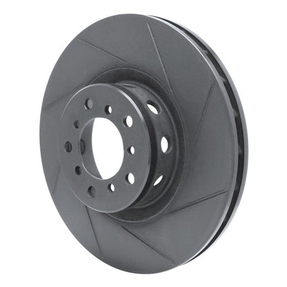 R1 Concepts R1 00-03 BMW M5 Left Front Slotted Black Brake Rotor