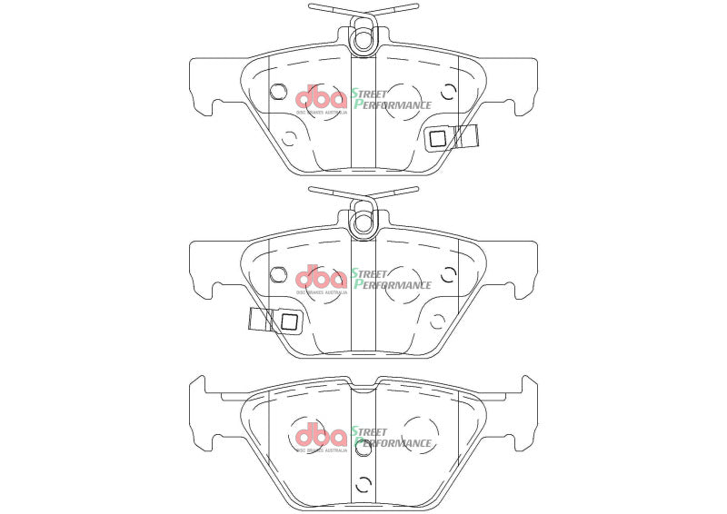 DBA 2018 Subaru Impreza 1.6L/2.0L / 15-21 Subaru Levorg VM 1.6L Turbo SP Performance Rear Brake Pads