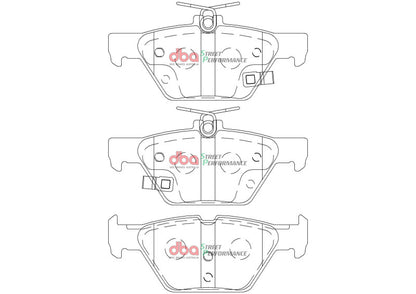 DBA 2018 Subaru Impreza 1.6L/2.0L / 15-21 Subaru Levorg VM 1.6L Turbo SP Performance Rear Brake Pads