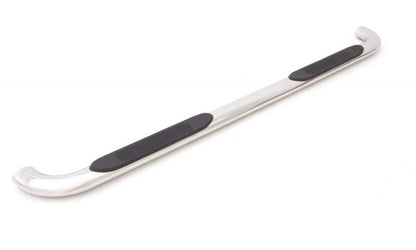 Lund 01-13 Chevy Silverado 1500 Crew Cab (Body Mount) 4in. Oval Curved SS Nerf Bars - Polished