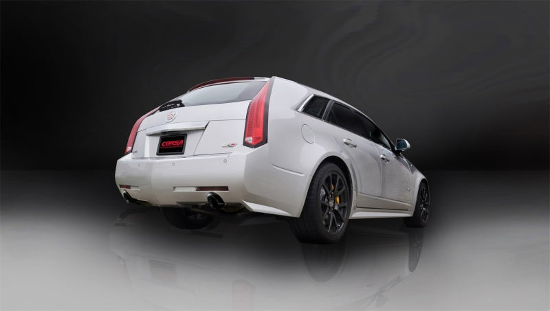 CORSA Performance Corsa 2011-2014 Cadillac CTS Wagon V 6.2L V8 Black Sport Axle-Back Exhaust