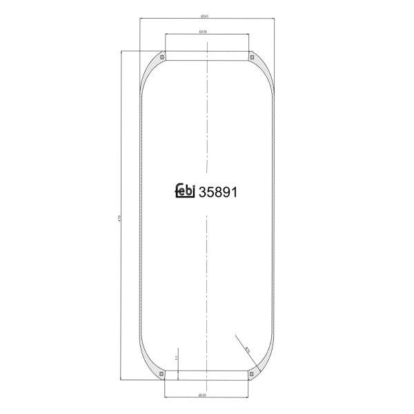 FEBI FE35891 Air Suspension Bellow