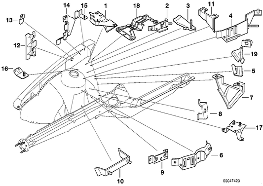 Genuine BMW 41148193254 E36 E36 Diagnosis Plug Bracket (Inc. 318ti, 320i & 316i 1.6) | ML Performance US US Car Parts