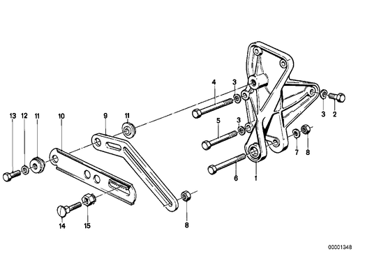 Genuine BMW 12311266830 E28 E12 E21 Adjusting Bar (Inc. 318i & 518i) | ML Performance US US Car Parts