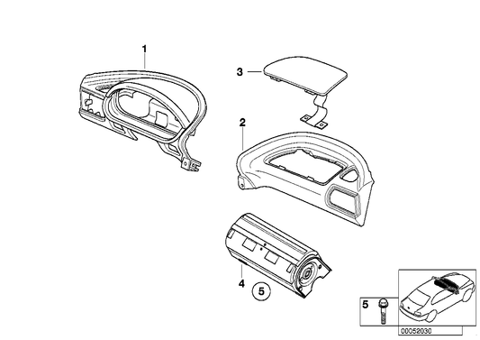 Genuine BMW 51458399940 E36 I-Panel, Top, Co-Driver SCHWARZ (Inc. Z3 3.0i, Z3 2.0 & Z3 1.9) | ML Performance US US Car Parts