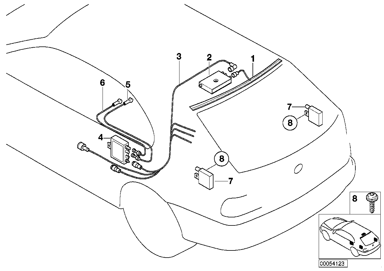 Genuine BMW 65256906070 E53 Amplifier/Trap Circuit (Inc. X5) | ML Performance US US Car Parts