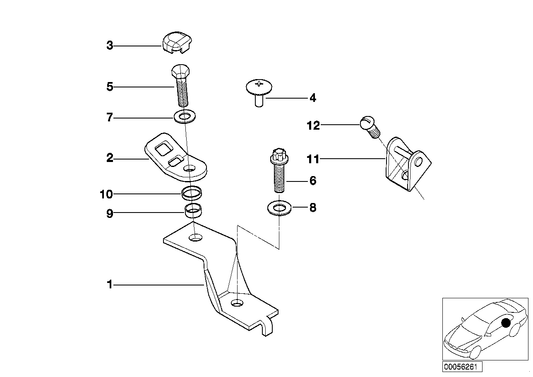 Genuine BMW 72118255332 E46 Screw M8X30 (Inc. 320d, 328i & 330Ci) | ML Performance US US Car Parts
