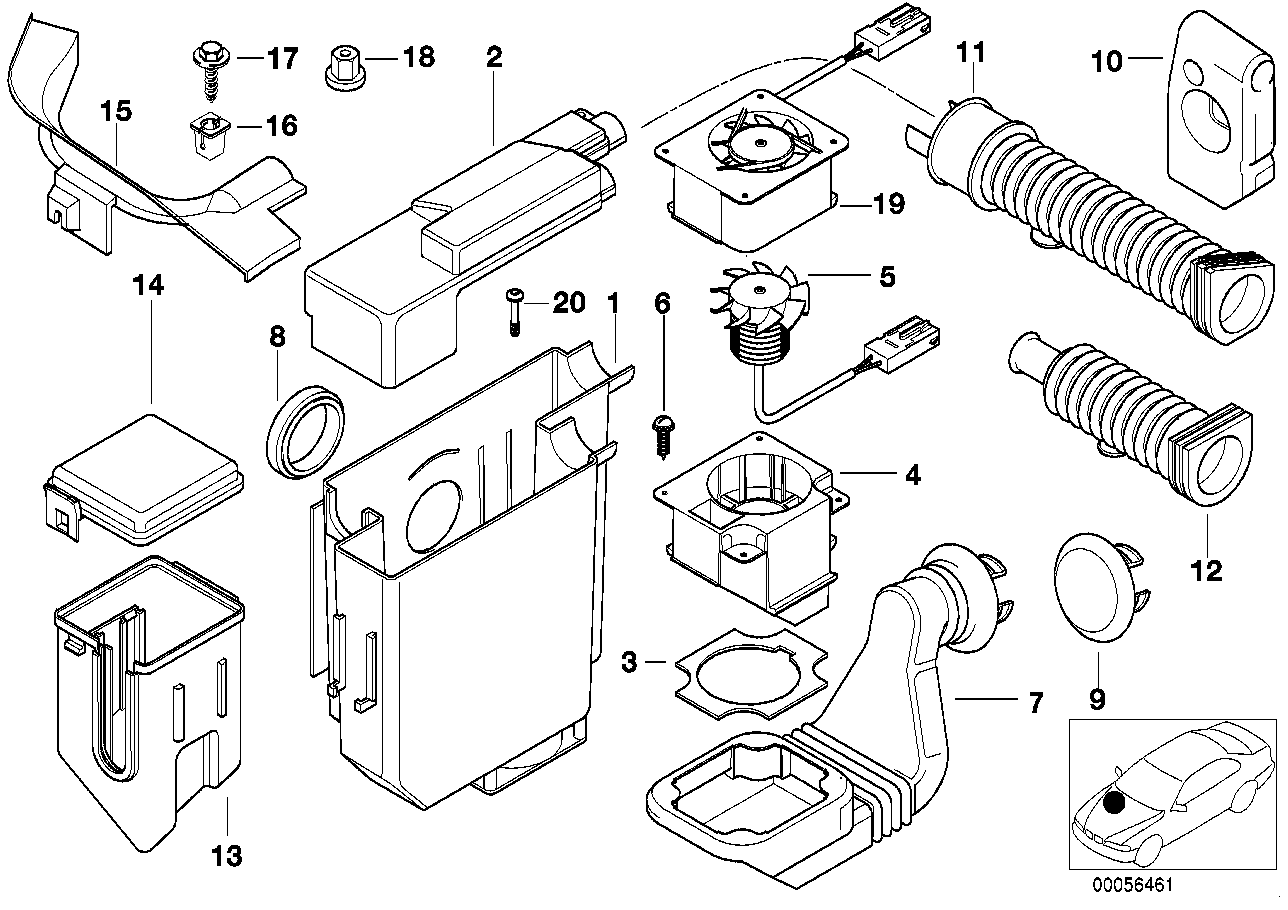 Genuine BMW 12521433537 E36 Relay Box Lower Part (Inc. Z3 2.8, Z3 1.9 & Z3 1.8) | ML Performance US US Car Parts
