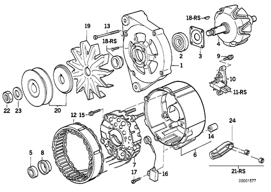 Genuine BMW 12311727753 E36 E32 E34 Screw (Inc. M5 3.6, M5 & 325e) | ML Performance US US Car Parts