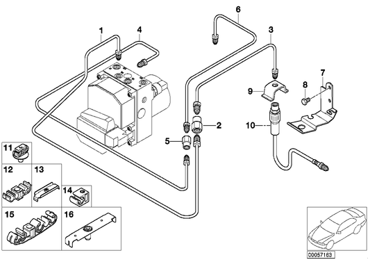 Genuine BMW 34321165987 E52 Pipe M10/M12- (Inc. Alpina V8 & Z8) | ML Performance US US Car Parts