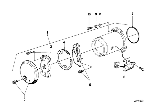 Genuine BMW 12111243923 Bearing Cover (Inc. R45, R65 & R45/N) | ML Performance US US Car Parts
