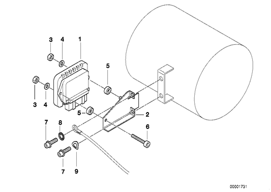 Genuine BMW 12142325287 Holder (Inc. R 65 RT, R 100 R & R 100 GS) | ML Performance US US Car Parts
