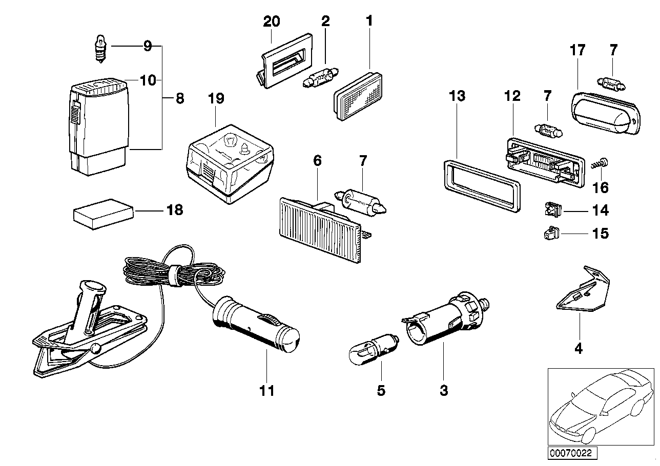Genuine BMW 61311376310 E30 E24 Switch (Inc. M635CSi, 628CSi & M6) | ML Performance US Car Parts