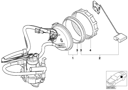 Genuine BMW 16116753453 E52 Fuel Level Sensor (Inc. Alpina V8 & Z8) | ML Performance US US Car Parts