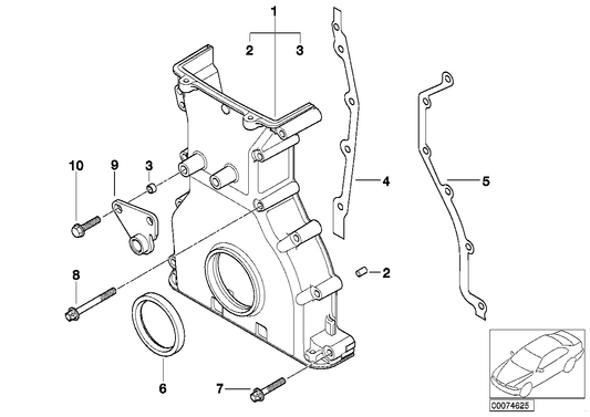 Genuine BMW 07129905522 E46 E86 E36 Asa-Bolt M6X60-Z1 (Inc. Z3 M, Z4 M3.2 & M3) | ML Performance US Car Parts