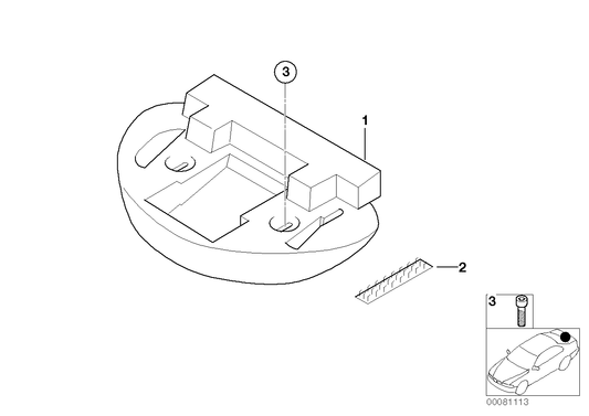 Genuine BMW 51717906448 E46 Trunk Tray Breakdown Kit (Inc. M3 & M3 CSL) | ML Performance US US Car Parts