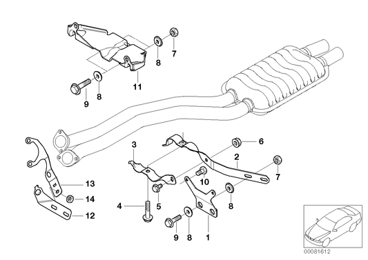 Genuine BMW 18207504251 E39 Bracket 5HP19 (Inc. 525i, 520i & 530i) | ML Performance US US Car Parts