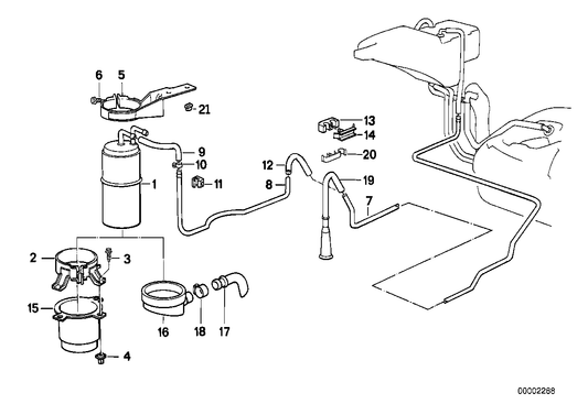 Genuine BMW 16131179566 E34 Holder (Inc. 535i, 520i & 518i) | ML Performance US US Car Parts