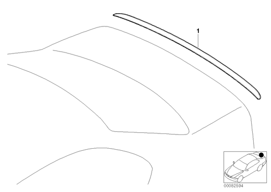 Genuine BMW 51717894050 E46 M Spoiler Rear, Primed (Inc. 320d, 320i & 316i) | ML Performance US US Car Parts