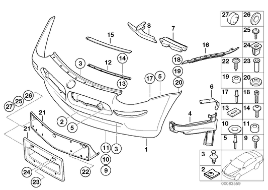 Genuine BMW 51117035535 E52 Left Bracket (Inc. Alpina V8 & Z8) | ML Performance US US Car Parts