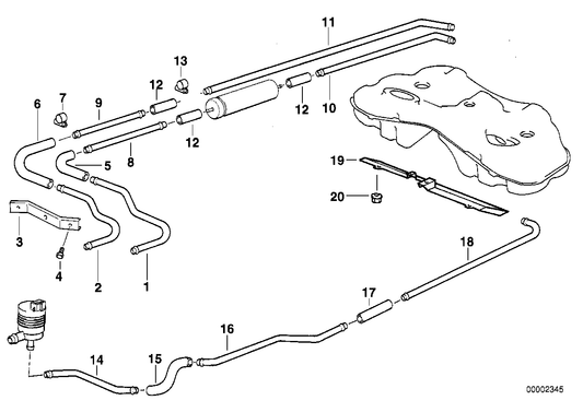 Genuine BMW 16121182573 E38 Heat Resistant Plate ALU (Inc. 730i, 735iL & 750iLS) | ML Performance US US Car Parts