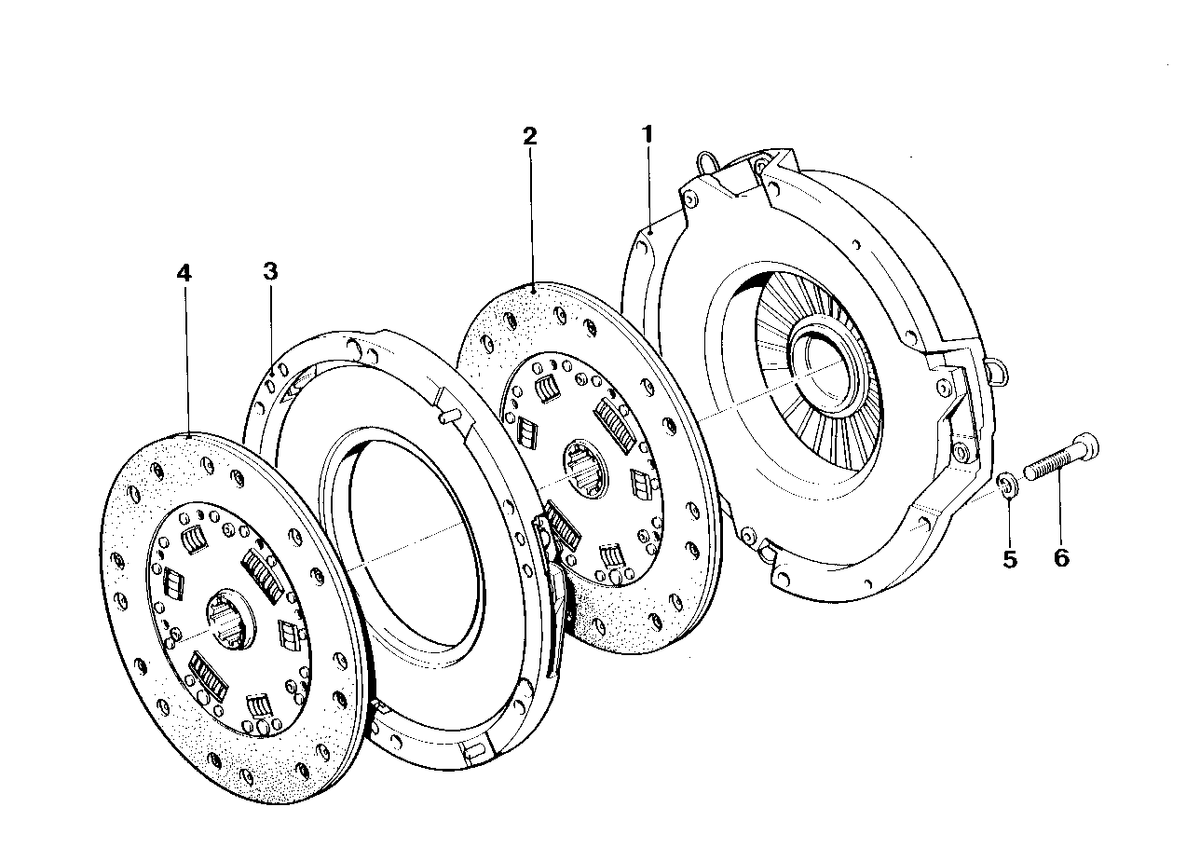 Genuine BMW 21211207011 E26 Pressure Plate (Inc. M1) | ML Performance US US Car Parts
