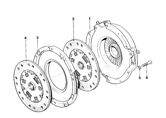 Genuine BMW 21211207011 E26 Pressure Plate (Inc. M1) | ML Performance US US Car Parts