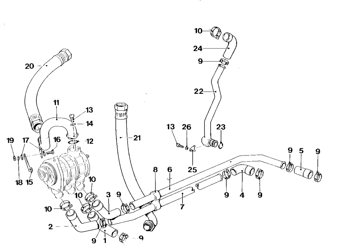 Genuine BMW 17221304673 E26 Oil Pipe (Inc. M1) | ML Performance US US Car Parts
