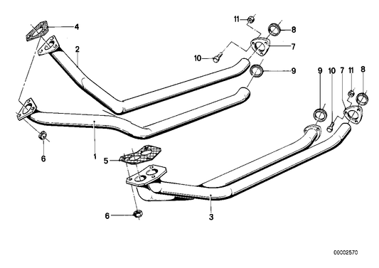 Genuine BMW 18111177326 E28 Exhaust Pipe (Inc. 520i & 525e) | ML Performance US US Car Parts