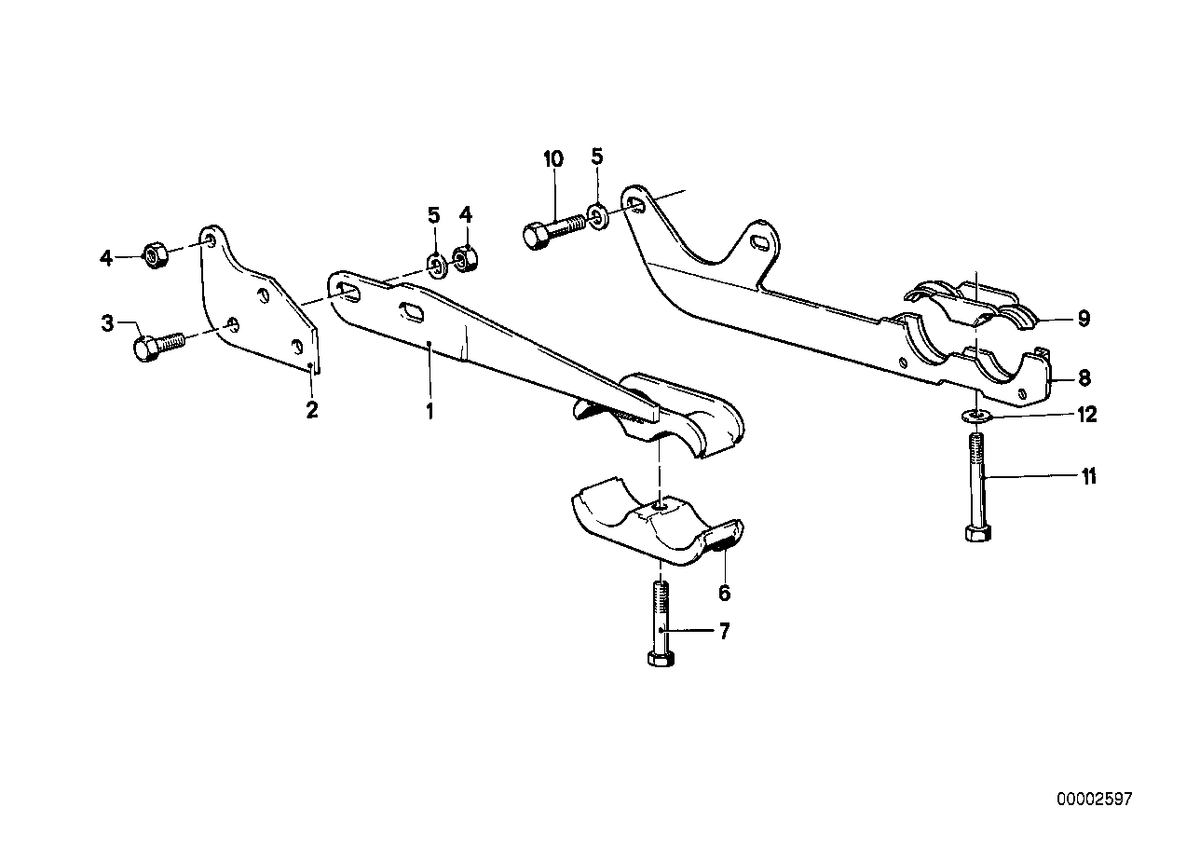Genuine BMW 18211178248 E28 E24 Exhaust Support (Inc. 628CSi, 528i & M535i) | ML Performance US US Car Parts