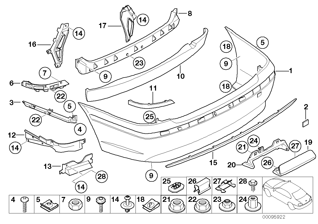 Genuine BMW 51127042125 E66 E65 E67 Heat Insulation, Cross Rear Left (Inc. 730Ld, 740i & 760Li) | ML Performance US US Car Parts