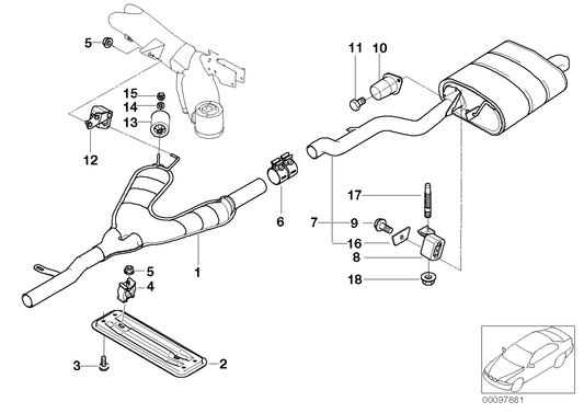 Genuine BMW 18307500084 E39 Vibration Absorber 39HZ (Inc. 530i, 525i & 520i) | ML Performance US Car Parts