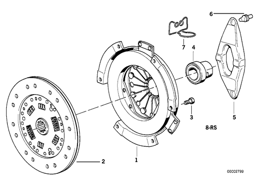 Genuine BMW 21212228065 E36 Exch.Pressure Plate For Twin Mass Flywh. D=240mm (Inc. Z3 M & M3) | ML Performance US US Car Parts