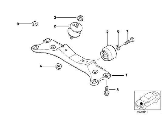 Genuine BMW 22321094779 E38 Gearbox Support (Inc. 740i, 735iL & 740iLP) | ML Performance US US Car Parts
