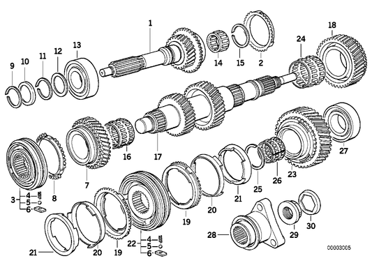 Genuine BMW 23227543815 E46 E36 E34 Shift Gear For 2Nd. Gear (Inc. 118i, 316i 1.9 & 316g) | ML Performance US US Car Parts