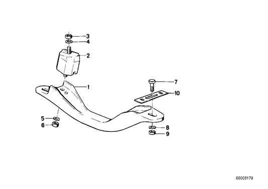 Genuine BMW 24711132988 E30 Cross Member (Inc. 316i & 318i) | ML Performance US US Car Parts