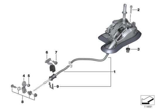 Genuine BMW 25167548037 E93 E92 E91 Gearshift Steptronic (Inc. 320d, 318i & 330i) | ML Performance US US Car Parts