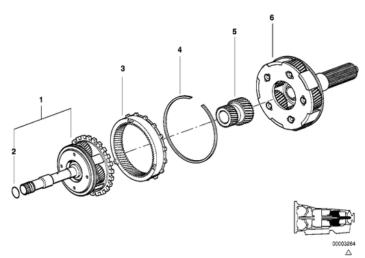 Genuine BMW 24221421547 E39 E32 E34 Snap Ring (Inc. 750iL, 840Ci & 750iLP) | ML Performance US US Car Parts